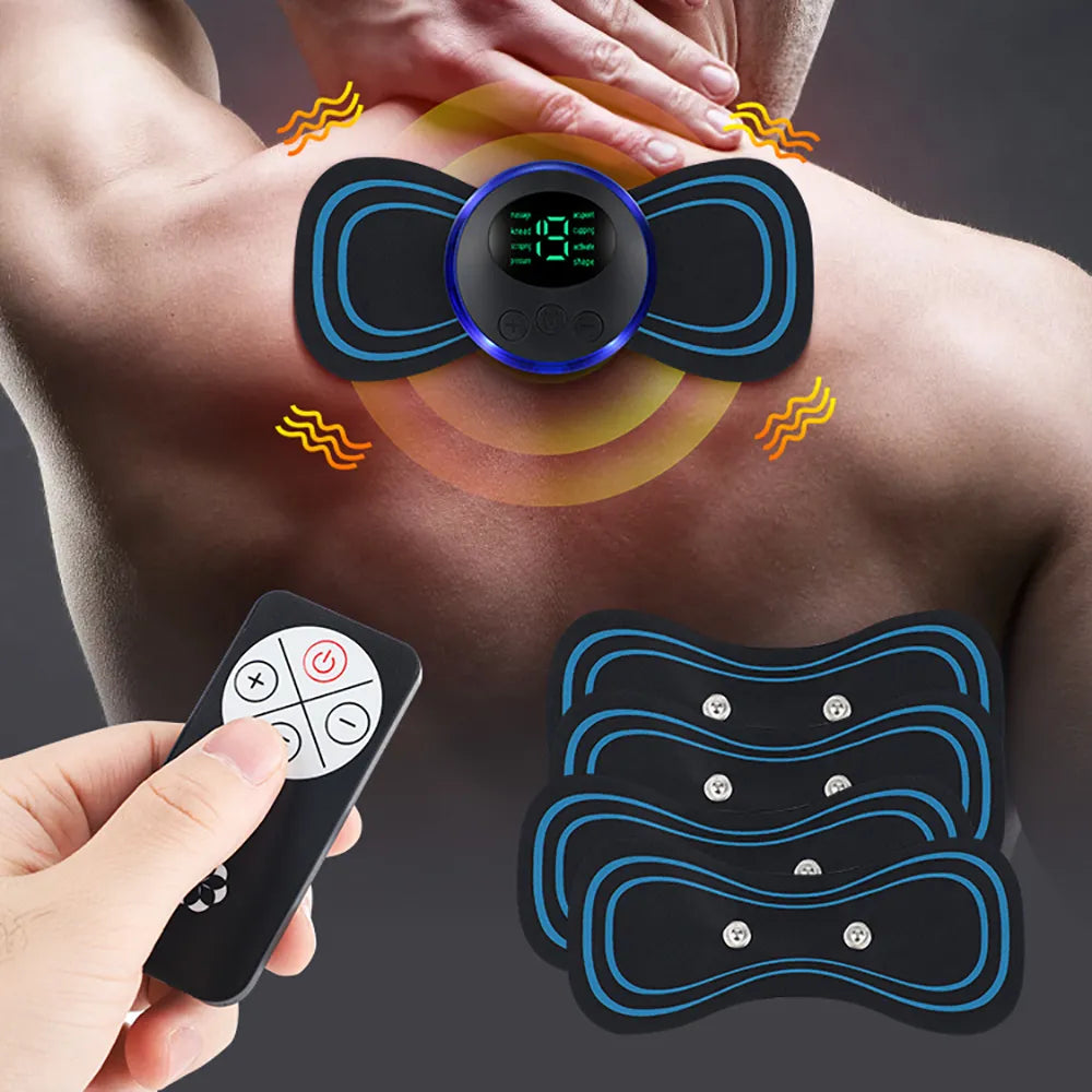 Electric EMS Neck Massager 8 Mode Portable Pain Relief