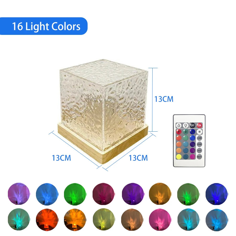 Night Light Projector Crystal Lamp Light