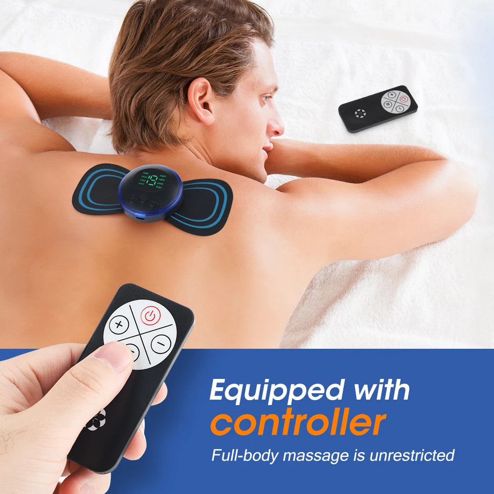 Electric EMS Neck Massager 8 Mode Portable Pain Relief