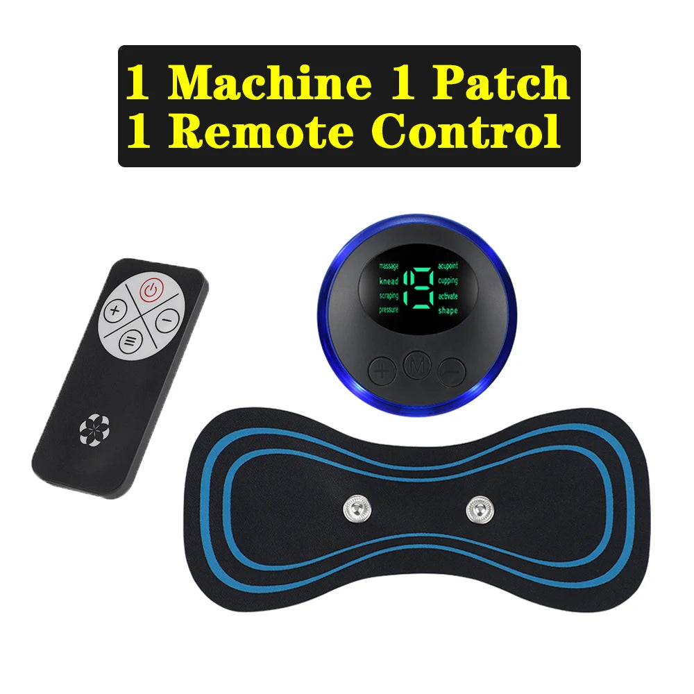 Electric EMS Neck Massager 8 Mode Portable Pain Relief